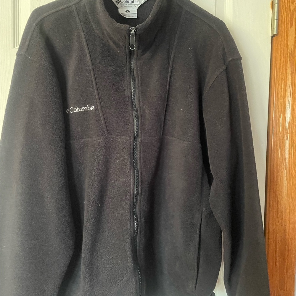 Columbia full zip fleece jacket L
